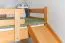 Hochbett mit Rutsche 90 x 190 cm, Buche Massivholz Natur lackiert, umbaubar, "Easy Premium Line" K30/n