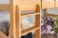 Hochbett mit Rutsche 90 x 190 cm, Buche Massivholz Natur lackiert, umbaubar, "Easy Premium Line" K30/n