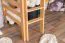 Hochbett mit Rutsche 90 x 190 cm, Buche Massivholz Natur lackiert, umbaubar, "Easy Premium Line" K30/n