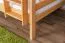 Großes Stockbett mit Rutsche 120 x 200 cm, Buche Massivholz Natur lackiert, teilbar in zwei Einzelbetten, "Easy Premium Line" K32/n