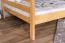 Großes Stockbett mit Rutsche 160 x 200 cm, Buche Massivholz Natur lackiert, teilbar in zwei Einzelbetten, "Easy Premium Line" K32/n