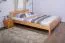 Doppelbett "Easy Premium Line" K6 in Überlänge,180 x 220 cm Buche Vollholz massiv Natur