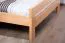 Doppelbett "Easy Premium Line" K6 in Überlänge,180 x 220 cm Buche Vollholz massiv Natur