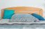 Einzelbett / Gästebett "Easy Premium Line" K7 inkl.1 Abdeckblende, 140 x 200 cm Buche Vollholz massiv Natur