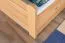 Jugendbett "Easy Premium Line" K7 inkl. 2 Schubladen und 1 Abdeckblende, 140 x 200 cm Buche Vollholz massiv Natur