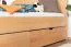 Jugendbett "Easy Premium Line" K7 inkl. 2 Schubladen und 1 Abdeckblende, 140 x 200 cm Buche Vollholz massiv Natur