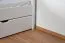 Jugendbett "Easy Premium Line" K7 inkl. 2 Schubladen und 1 Abdeckblende, 140 x 200 cm Buche Vollholz massiv weiß lackiert