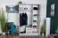 Drehtürenschrank / Kleiderschrank Sidonia 01, Farbe: Eiche Weiß - 200 x 123 x 53 cm (H x B x T)