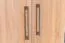 Drehtürenschrank / Kleiderschrank Sidonia 03, Farbe: Eiche Braun - 200 x 82 x 53 cm (H x B x T)