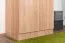 Drehtürenschrank / Kleiderschrank Sidonia 03, Farbe: Eiche Braun - 200 x 82 x 53 cm (H x B x T)
