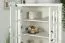 Vitrine Bibaor 03, Farbe: Eiche Weiß - 148 x 91 x 41 cm (H x B x T)