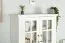 Vitrine Bibaor 03, Farbe: Eiche Weiß - 148 x 91 x 41 cm (H x B x T)
