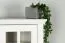 Vitrine Bibaor 03, Farbe: Eiche Weiß - 148 x 91 x 41 cm (H x B x T)