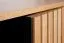 Kommode Slatina 11, Farbe: Eiche / Schwarz, teilmassiv - Abmessungen: 71 x 91 x 45 cm (H x B x T)