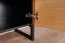 Kommode Slatina 11, Farbe: Eiche / Schwarz, teilmassiv - Abmessungen: 71 x 91 x 45 cm (H x B x T)