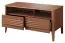 Kleiner TV-Unterschrank Gorica 12, in Eiche Rustikal, 56 x 111 x 50 cm, Soft Close System, teilmassiv, mit 2 Schubladen