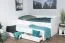 Einzelbett /Funktionsbett Metsovo inkl. 2.Liegeplatz, Farbe: Weiß - Liegefläche: 90 x 190 cm (B x L)