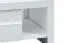 Couchtisch Heber 12, Farbe: Weiß / Weiß Glanz - Abmessungen: 108 x 69 x 52 cm (B x T x H)