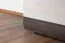 Schrank Knoxville 03, Farbe: Kiefer Weiß / Grau - Abmessungen: 202 x 54 x 42 cm (H x B x T), mit 1 Tür und 5 Fächern