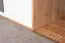 Jugendzimmer - Drehtürenschrank / Kleiderschrank Sallingsund 02, Farbe: Eiche / Weiß / Anthrazit - Abmessungen: 191 x 120 x 51 cm (H x B x T), mit 3 Türen und 5 Fächern