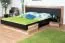 Doppelbett "Andenne" 01, Schwarz / Walnuss - Abmessungen: 160 x 200 cm