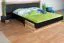 Doppelbett "Andenne" 01, Schwarz / Walnuss - Abmessungen: 160 x 200 cm