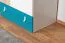 Jugendzimmer - Drehtürenschrank / Kleiderschrank Aalst 17, Farbe: Eiche / Weiß / Blau - Abmessungen: 190 x 80 x 50 cm (H x B x T)