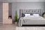 Jugendzimmer - Drehtürenschrank / Kleiderschrank Chiny 03, Farbe: Eiche / Grau - Abmessungen: 190 x 80 x 50 cm (H x B x T)