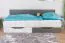 Kinderbett / Jugendbett Ohey 12, Farbe: Dunkelgrau / Hellgrau - 90 x 200 cm (B x L)
