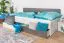 Kinderbett / Jugendbett Ohey 12, Farbe: Dunkelgrau / Hellgrau - 90 x 200 cm (B x L)