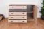 Kommode mit 5 Schubladen Niel 17, Farbe: Eiche / Anthrazit - Abmessungen: 95 x 135 x 40 cm (H x B x T)