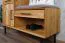 Sitzbank mit Stauraum / Schuhschrank Kumeu 56 Wildeiche massiv geölt - Abmessungen: 70 x 97 x 36 cm (H x B x T)