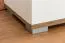 Schuhschrank Sagone 02, Farbe: Eiche Dunkelbraun / Weiß - Abmessungen: 98 x 68 x 35 cm (H x B x T)