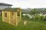Kinderspielhaus Lucky Park - 1,75 x 1,30 Meter aus 19 mm Blockbohlen