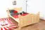 Kinderbett / Jugendbett Kiefer massiv Vollholz natur 91, inkl. Lattenrost - 140 x 200 cm (B x L)