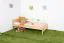 Kinderbett / Jugendbett Buche massiv Vollholz natur 117, inkl. Lattenrost - 90 x 200 cm (B x L) 