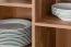 Wohnzimmer Komplett - Set B Manase, 5-teilig, Farbe: Eiche Braun / Weiß Hochglanz