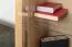 Vitrine Faleula 02, Farbe: Eiche / Grau - 196 x 50 x 43 cm (H x B x T)