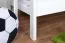 Stockbett 90 x 190 cm | Massivholz: Buche | Weiß Lackiert | umbaubar in zwei Einzelbetten | Premium-Qualität | inkl. Rollroste Abbildung