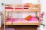 Massivholz Etagenbett für Kinder und Jugendliche | Matratzenmaß: 90 x 200 cm | Natur Lackiert | umbaubar in 2 Einzelbetten | Premium-Qualität | inkl. Rollroste Abbildung