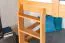 Funktions-Stockbett für Jungen und Mädchen 90 x 200 cm mit 2 Schubladen als Stauraum | Massivholz: Buche | Natur Lackiert | umbaubar in zwei Einzelbetten | Premium-Qualität | inkl. Rollroste Abbildung