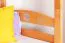 Massivholz Stockbett für Kinder und Jugendliche | Matratzenmaß: 90 x 200 cm | Natur Lackiert | umbaubar in 2 Einzelbetten | Premium-Qualität | inkl. Rollroste Abbildung