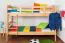 Massivholz Etagenbett für Kinder und Jugendliche | Matratzenmaß: 90 x 200 cm | Natur Lackiert | umbaubar in 2 Einzelbetten | Premium-Qualität | inkl. Rollroste Abbildung