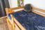 Hochbett 90 x 190 cm | Massivholz: Buche | Natur Lackiert | umbaubar in Einzelbett | Premium-Qualität | inkl. Rollrost Abbildung