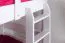 Stockbett 90 x 190 cm | Massivholz: Buche | Weiß Lackiert | umbaubar in zwei Einzelbetten | Premium-Qualität | inkl. Rollroste Abbildung