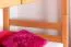 Massivholz Etagenbett inkl. Rollbett/Ausziehbett/Stauraum für Kinder und Jugendliche | Matratzenmaß: 90 x 200 cm | Natur Lackiert | umbaubar in 2 Einzelbetten | mit Rollbett | inkl. Rollroste Abbildung