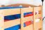 Massivholz Stockbett für Kinder und Jugendliche | Matratzenmaß: 90 x 200 cm | Natur Lackiert | umbaubar in 2 Einzelbetten | Premium-Qualität | inkl. Rollroste Abbildung