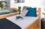 Funktions-Stockbett für Jungen und Mädchen 90 x 200 cm mit 2 Schubladen als Stauraum | Massivholz: Buche | Natur Lackiert | umbaubar in zwei Einzelbetten | Premium-Qualität | inkl. Rollroste Abbildung