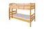 Massivholz Etagenbett für Kinder und Jugendliche | Matratzenmaß: 90 x 190 cm | Natur Lackiert | umbaubar in 2 Einzelbetten | Premium-Qualität | inkl. Rollroste Abbildung