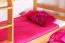 Massivholz Etagenbett inkl. Rollbett/Ausziehbett/Stauraum für Kinder und Jugendliche | Matratzenmaß: 90 x 200 cm | Natur Lackiert | umbaubar in 2 Einzelbetten | mit Rollbett | inkl. Rollroste Abbildung